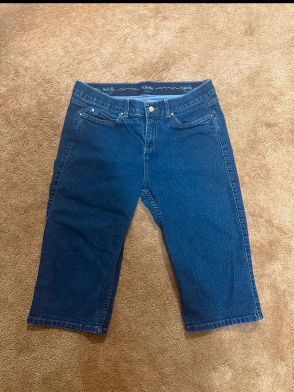 Rafaella Dark Blue Cropped Jeans